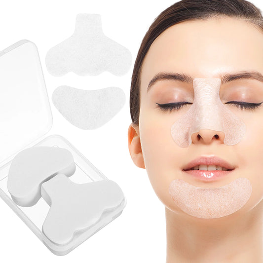 200 Pcs T Zone Sticker Paper Nose Patches Cotton Pad Deep Cleansing Pore Strips Face Skin Care Tool for Chin Blackheads Removal