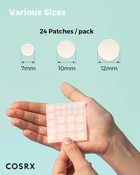 Acne Pimple Patch (96) Absorbing Hydrocolloid Original 3 Size Patches for Blemishes and Zits Cover, Spot Stickers for Face and Body, Not Tested on Animals